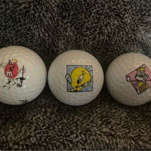 Source Unknown Cartoon Character Golf Balls - White